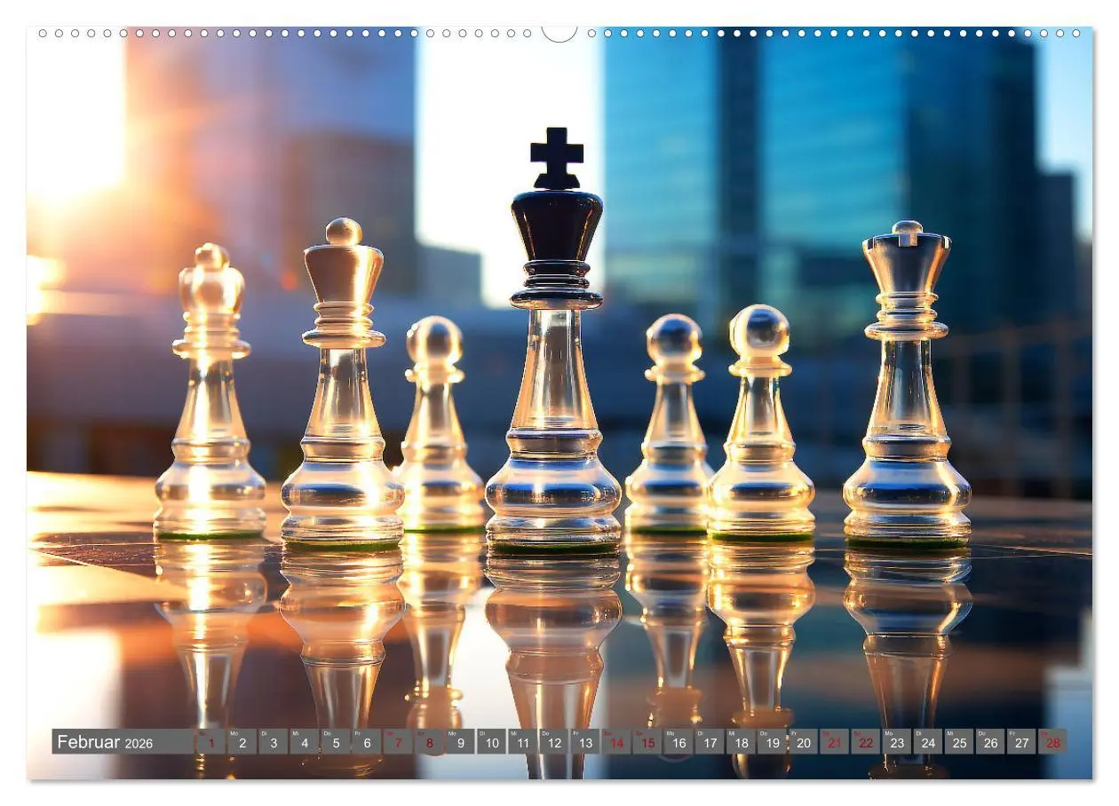 Bild: 9783457510544 | Schachfiguren in Freizeitkleidung (Wandkalender 2026 DIN A2 quer),...